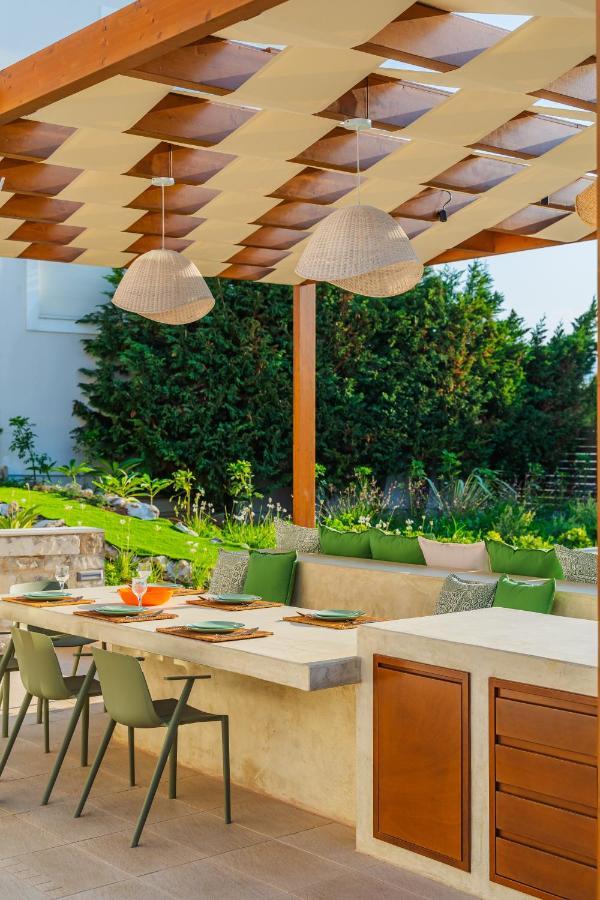 Estella Villa With Pool, Children Area, Bbq & Magnificent Views! Astérion Exterior foto