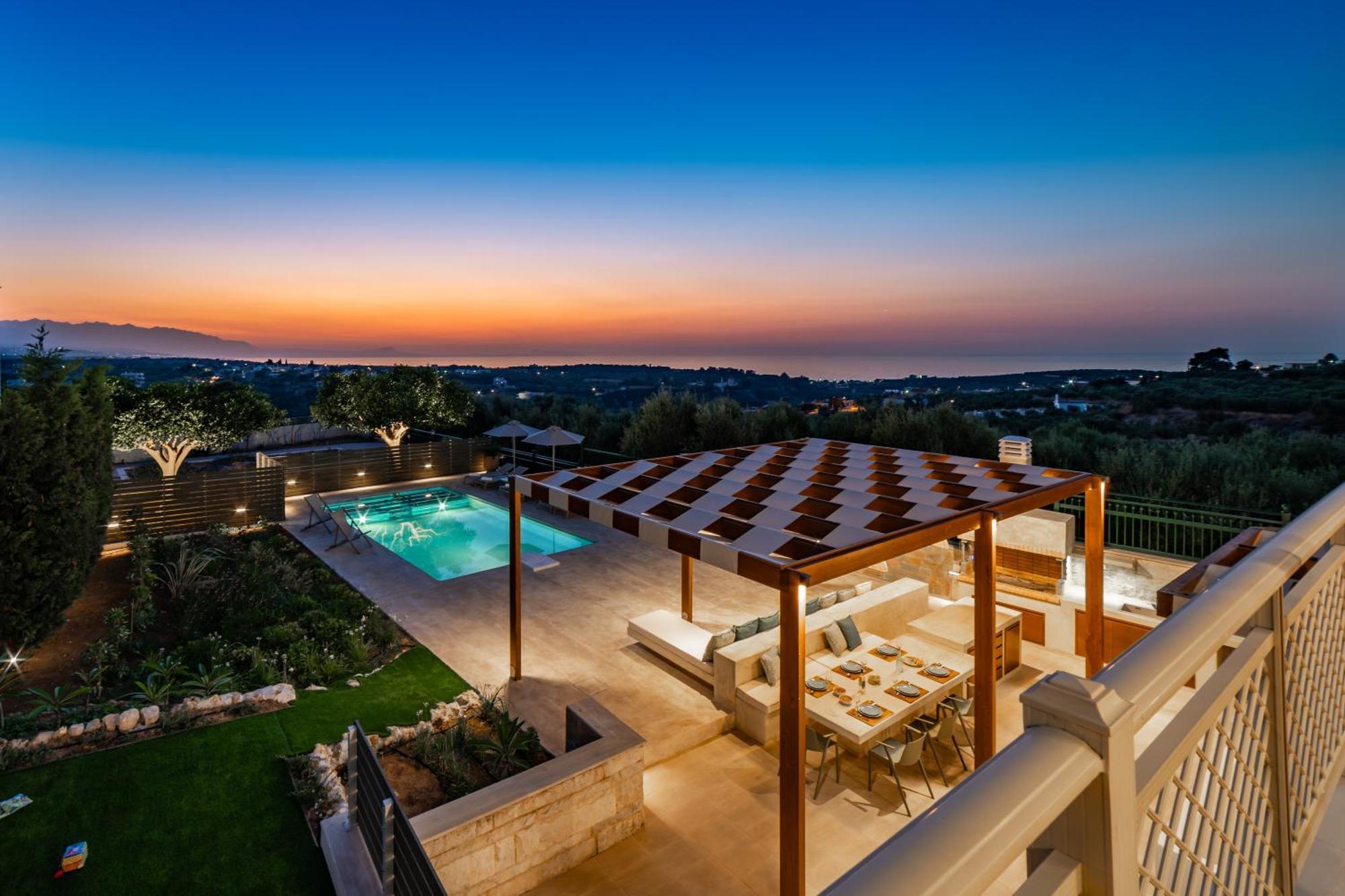 Estella Villa With Pool, Children Area, Bbq & Magnificent Views! Astérion Exterior foto